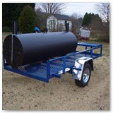 8' x 30" Charcoal wood smoker